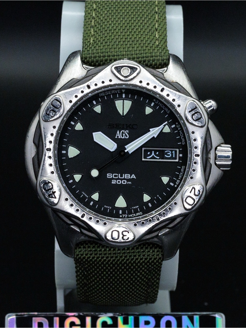 Seiko Rare AGS Kinetic 5A23-7A10 Vintage 40mm Day Date JDM Import Watch